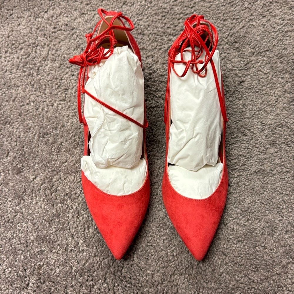 (BRAND NEW) Rupert Sanderson Suede Ferraree Heel